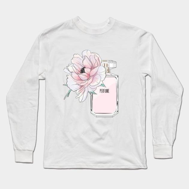 Perfume flowers Long Sleeve T-Shirt by Milatoo